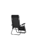 ebuy24 Liegestuhl Vulcano Schwarz 2er Set