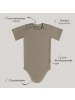 Sämann Baby Body aus 100% Bio-Baumwolle Schlupfbody kurzarm gerippt Simply Taupe