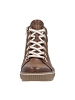 remonte Sneaker Montante aus Leder Rock Braun