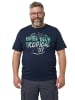 Men Plus Kurzarm T-Shirt in navy blau