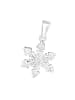 Alexander York Kette mit Anhänger SCHNEEFLOCKE in 925 Sterling Silber, 2-tlg. in silber