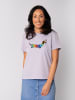 wat? Apparel T-Shirt Regenbogen Dackel in Lavender