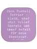 Mr. & Mrs. Panda Glasuntersetzer Spruch Jack Russell Terrier mit... in Lavendeltraum