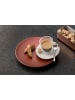 Villeroy & Boch 6er Set Espressogläser mit Untertassen Manufacture Rock 60 ml weiß in weiß