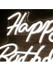 relaxdays LED Schild „Happy Birthday“ in Kaltweiß