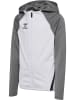 Hummel Reißverschluss Jacke Daumenlöcher Hmllead Kinder in WHITE/STEEL GRAY