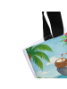 Mr. & Mrs. Panda Tote Bag Pinguin Kokosnuss Design ohne Spruch in Weiß