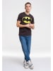 Logoshirt T-Shirt BATMAN - LOGO in dunkelgrau