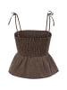 Noisy may Crop Top in taupe
