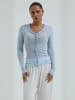 Seamless Basic Top Cotton in Hazy Sky
