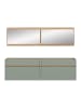 ebuy24 Garderobenmöbel Drive (4-teilig) Staubgrün 192 x 32 cm