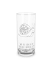 Mr. & Mrs. Panda Wasserglas Schnecke Sir mit Spruch in Transparent