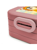 Mr. & Mrs. Panda MEPAL Bentobox Löwe Astrologie Design mit Spruch in Rot Pastell
