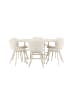 ebuy24 Essgruppe Copenhagen (7-teilig) Whitewash 140 x 140 cm