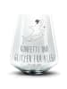 Mr. & Mrs. Panda Blümchentail Glas Orca Zylinder mit Spruch in Transparent