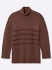 sheego Rollkragen-Pullover in schoko
