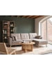Beliani 3-Sitzer Sofa KAARINA in Beige/Braun - (W) 260 x (H) 87 x (L) 152 cm linksseitig
