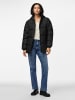 Pieces Wattierte Jacke in Black