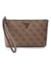 Guess Laurel Clutch Tasche 24 cm in latte logo