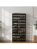 relaxdays Weinregal in Schwarz - (B)72,5 x (H)166 x (T)25 cm