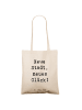 Mr. & Mrs. Panda Schultertasche Spruch Umzug neue Stadt mit Spruch in Creme