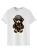 RMK T-Shirt Teddybär WEISS