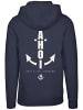 F4NT4STIC Hoodie Ahoi Anker Knut & Jan Hamburg in marineblau