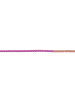 Xen Kordel "geflochten aus Microfaser rosa rosévergoldet" in Rosa