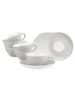 Seltmann Weiden 6er Set Teetassen mit Untertassen Liberty Pure Colors 140 ml in New Grey