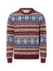 Gant Pullover in bordeaux mehrfarbig - 0001