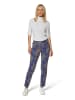 MADELEINE Schlanke Jeans mit Paisley-Print in lilablau / multicolor