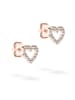 Tamaris Ohrringe Sparkling Hearts in roségold