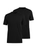 OLYMP  T-Shirt 2er Pack in Schwarz