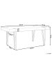 Beliani Esszimmertisch ADENA in Braun/Schwarz - (W) 90 x (H) 75 x (L) 180 cm