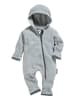 Playshoes Fleece-Overall meliert in Grau/Melange