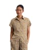 Marc O'Polo Gemusterte Bluse regular in Medium Beige