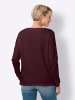 Sieh an! Sweatshirt in burgund-ecru