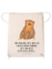 Mr. & Mrs. Panda Jutebeutel Affe mit Spruch in Creme