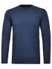 Ragman Langarm-T-Shirt in blau