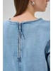 My Essential Wardrobe Kurzarm-Bluse MWLatti Box fit in Light Blue Retro Wash
