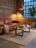 KADIMA DESIGN Flachgewebe-Teppich Ethno Streifen Boho Pflegeleicht in Beige