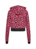 Swirly Damen Sweatshirt in Pink Leo