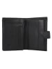 mano Don Simon Geldbörse Leder 11 cm schwarz