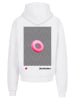 F4NT4STIC Ultra Heavy Hoodie 3D PINK RING in weiß