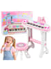 Wisam® Elektronisches Klavier/Orgel für Kinder, Hocker, Mikrofon