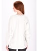 DreiMaster Damen Sweatshirt in Wollweiss Melange