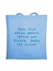 Mr. & Mrs. Panda Shopping Bag Spruch Dankbarer Gärtner mit Spruch in Sky Blue