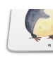 Mr. & Mrs. Panda Tischuntersetzer Pinguine Einschlafen ohne Spruch in Weiß