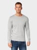 Tom Tailor Tom Tailor Pullover Strickpullover Basic Crew-Neck Melange in hellgrau