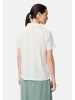Camel Active Poloshirt mit Knopfleiste in Milchweiß